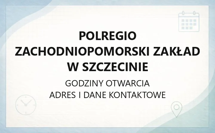 POLREGIO Zachodniopomorski Zakład w Szczecinie - kontakt, infolinia, przejazdy grupowe i asysta